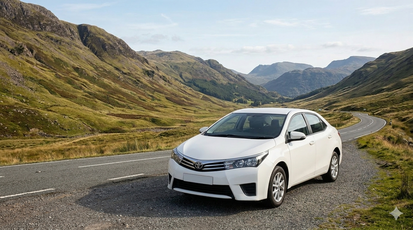 Toyota Corolla for Pakistan Tours
